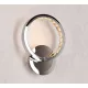 ELDLUX RINGS křišťálová skleněná nástěnná lampa chrom 8W 4000K