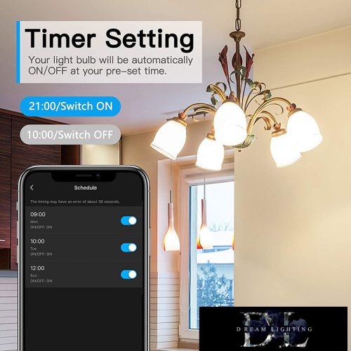 ELDLUX Smart Home WiFi žárovka C37 E14 4,5 W 450 lm RGB+CCT