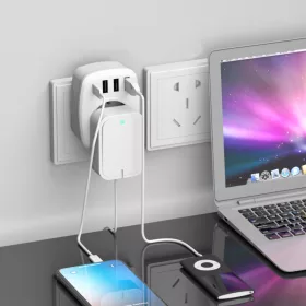   ELDLUX Prodlužovací kabel s USB nabíjecí stanicí 1xSCHUKO 16A + 3xUSB A 5V/2,4A + 1xUSB C 5V/3A