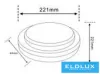 UNIVERSO Stropní svítidlo 23 W 3450 lm CCT.kap IP65 bílá D221 × 44 mm