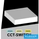 UNIVERSO Čtvercový venkovní LED panel 22 W 2000 lm CCT/kapacita 120° IP20 Bílá 173 x 173 x 36 mm