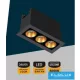 UNIVERSO zapuštěné bodové svítidlo 6 W 360 lm 6000 K 24° IP20 69 x 31 mm černé/zlaté