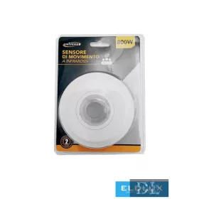   UNIVERSO Vestavěný pohybový senzor PIR 800 W 6 m 100–360° IP20 bílá