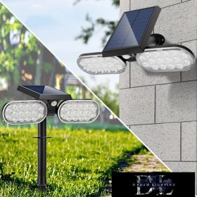 UNIVERSO Solární lampa PIR 5V 2w 200lm 6500k IP65 černá