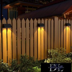   UNIVERSO Solární nástěnná lampa 5V 0,8W 30lm 3000k IP65 černá 142x80x73mm