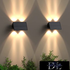   UNIVERSO Solární nástěnná lampa 5V 1W 60lm 3000k IP65 černá 170x80x73mm