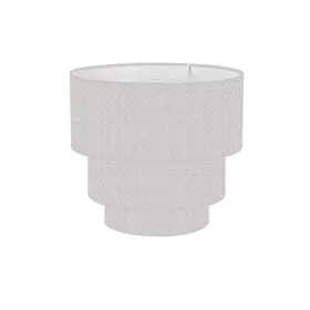   ELDLUX Závěsná lampa s 3vrstvým kulatým stínidlem z lnu v barvě v-grey