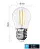 EMOS LED žárovka Filament Mini Globe / E27 / 1,8 W (25 W) / 250 lm / Teplá bílá