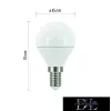 LED žárovka EMOS True Light Mini Globe/E14/4,2 W/470 lm/přírodní bílá